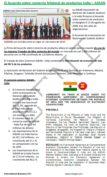  Acuerdo ASEAN-India