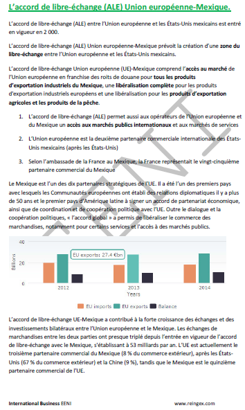 Master : Accord Union européenne-Mexique