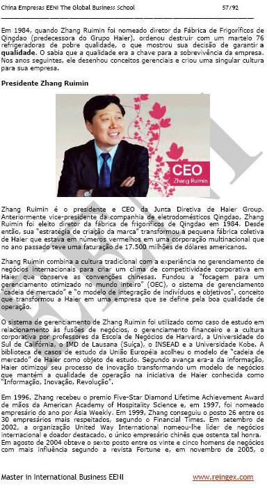 China Empresa Haier