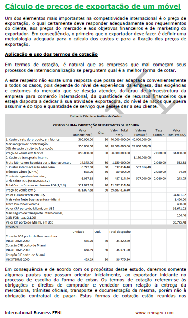 Estratégias de preços internacionais